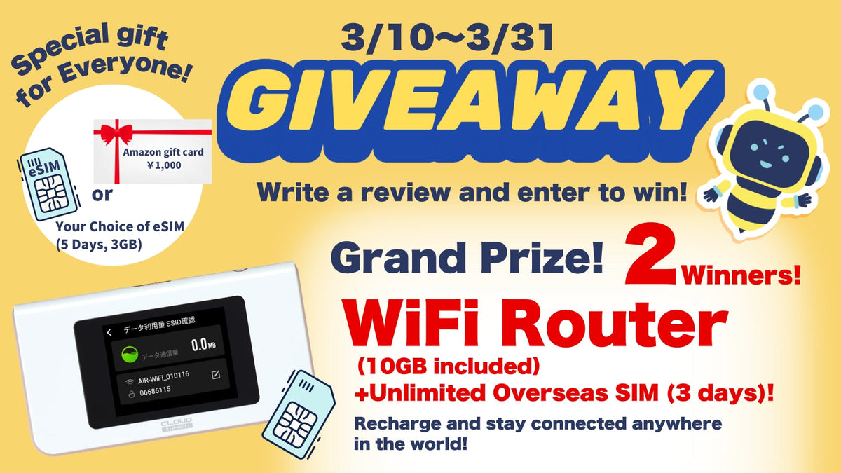 March WiFi Chance – Prizes for Everyone!