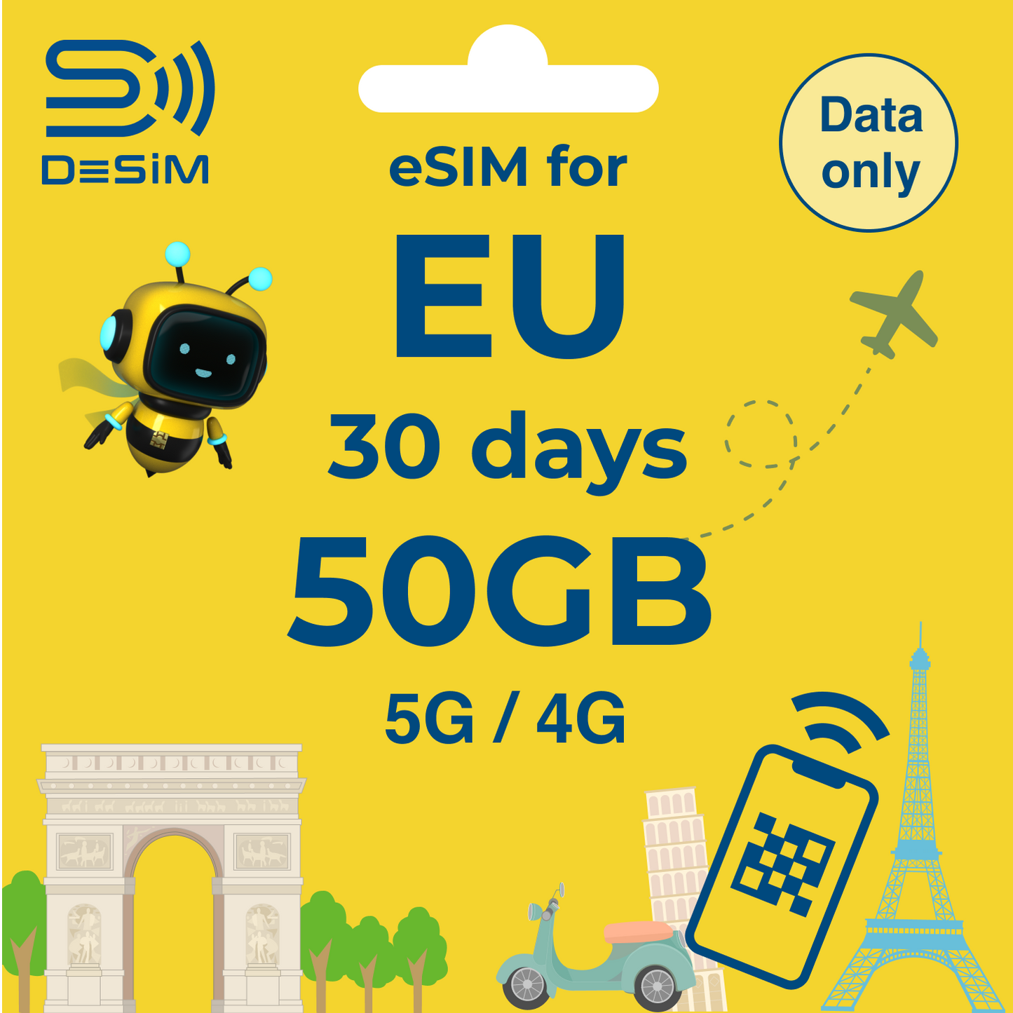 EUROPE eSIM for Long