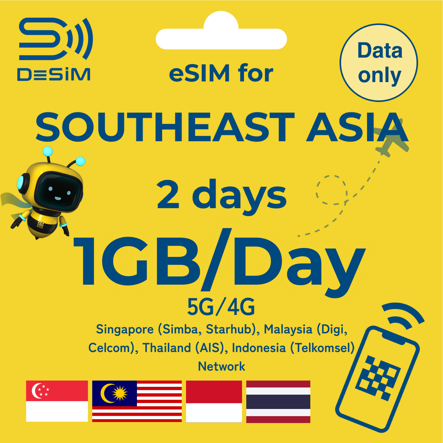 SOUTHEAST ASIA eSIM for Short