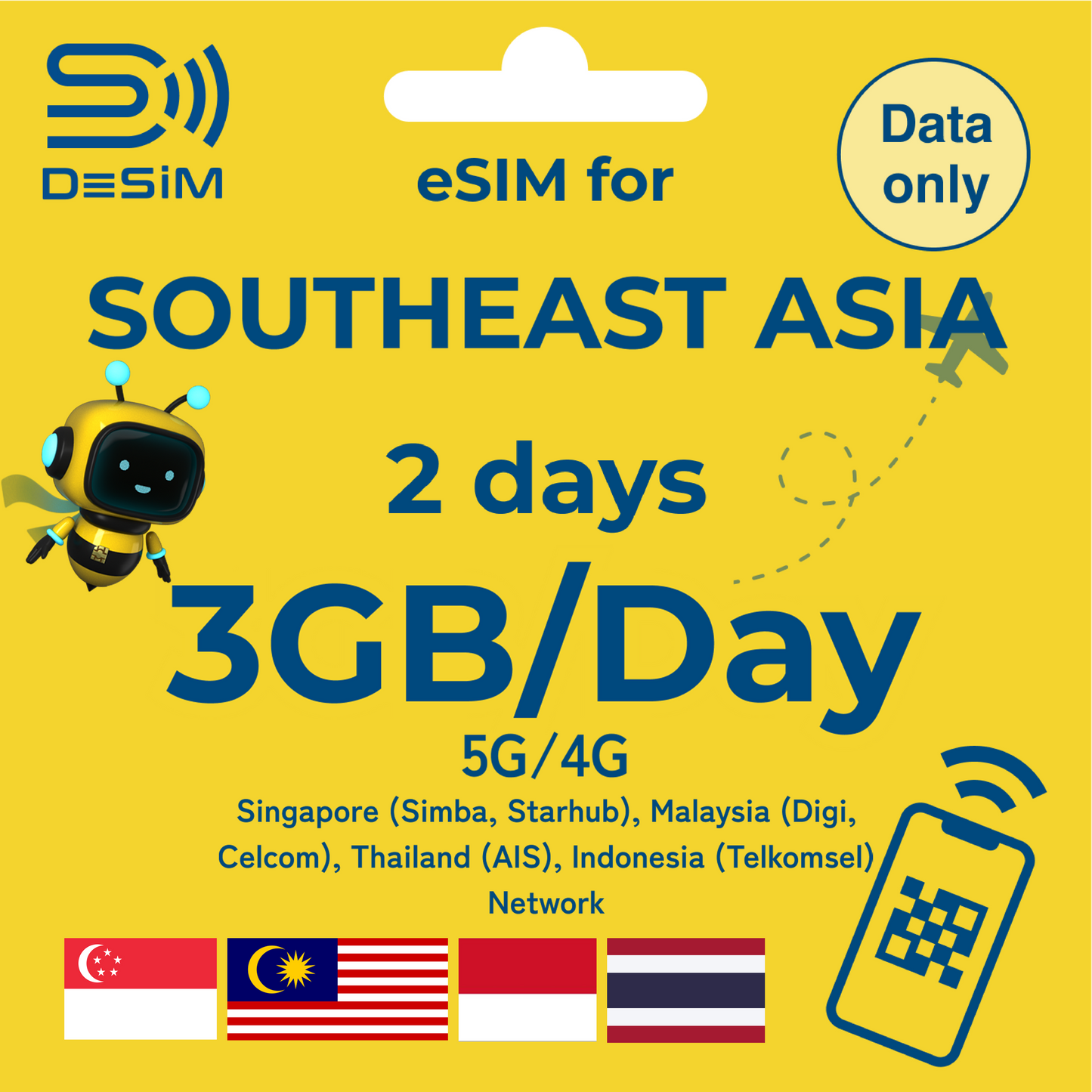 SOUTHEAST ASIA eSIM for Short