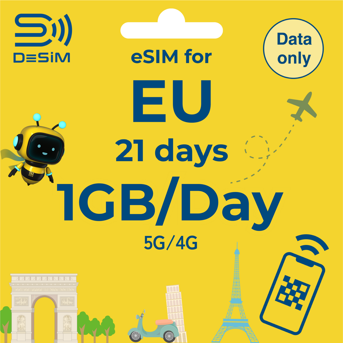 EUROPE eSIM for Long