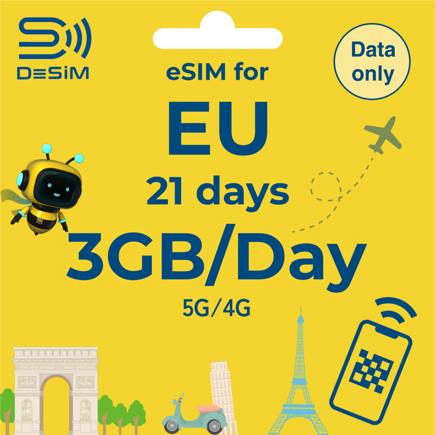 EUROPE eSIM for Long