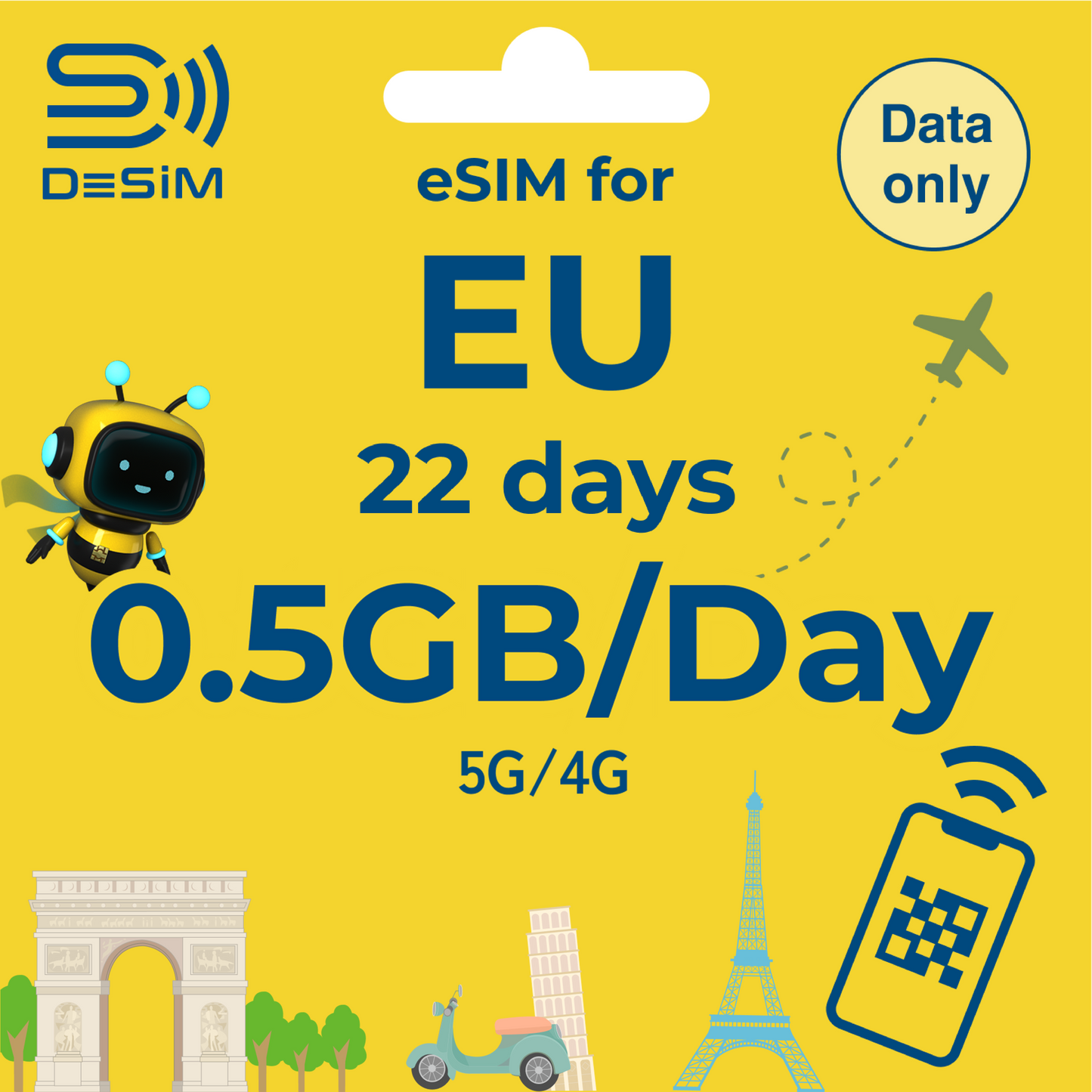 EUROPE eSIM for Long