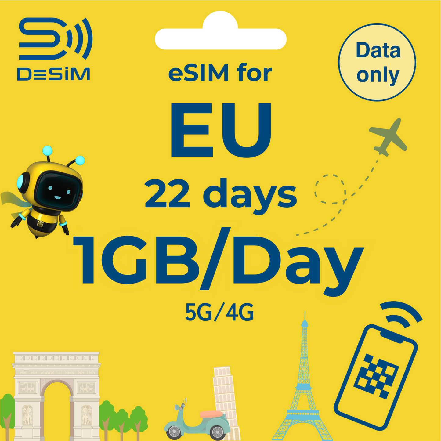 EUROPE eSIM for Long