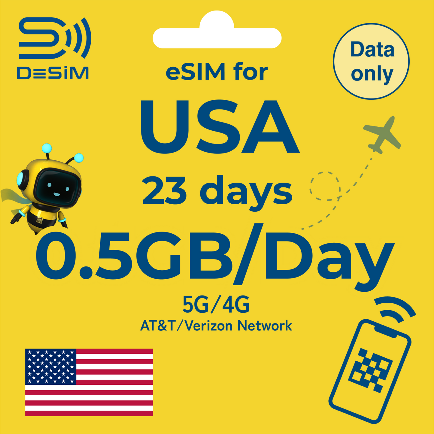 USA eSIM for Long