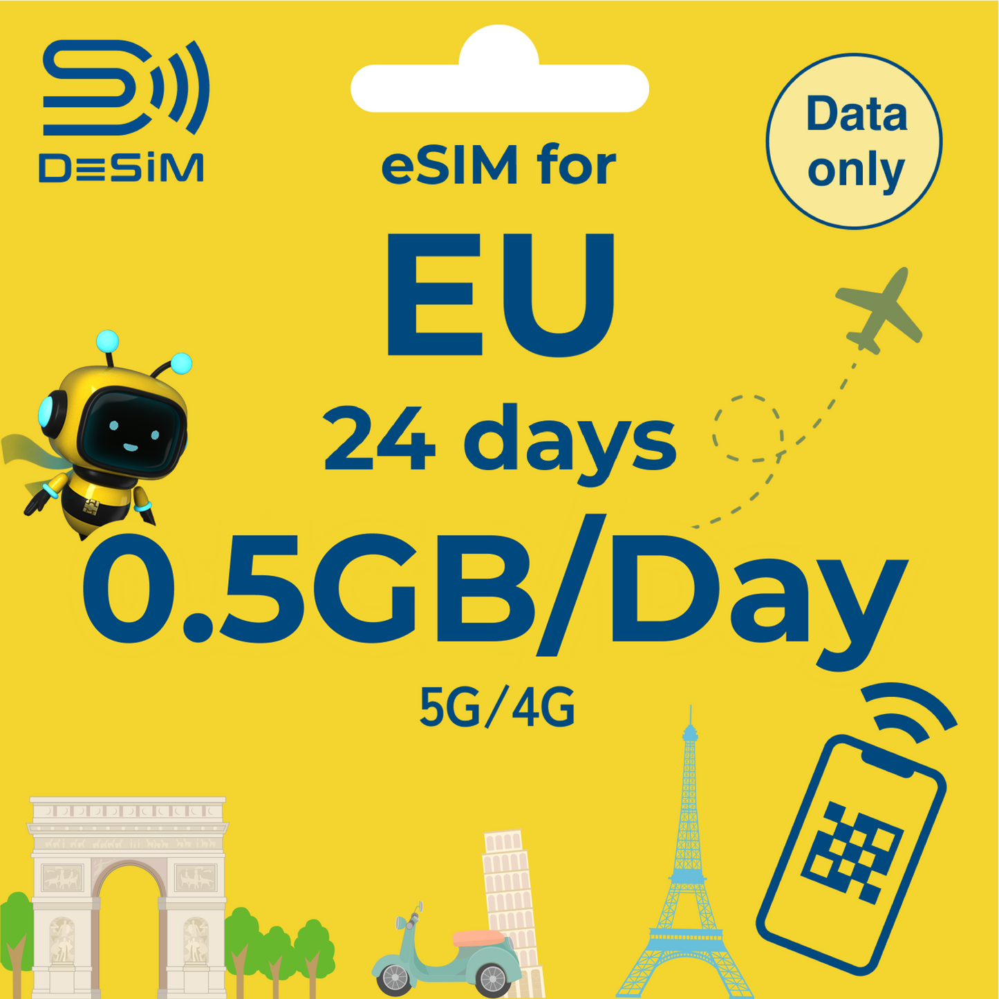 EUROPE eSIM for Long