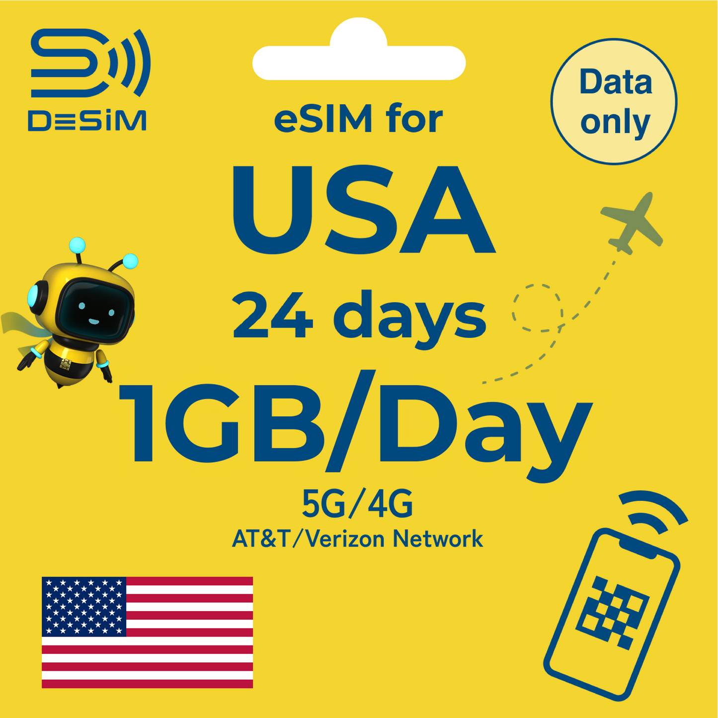 USA eSIM for Long