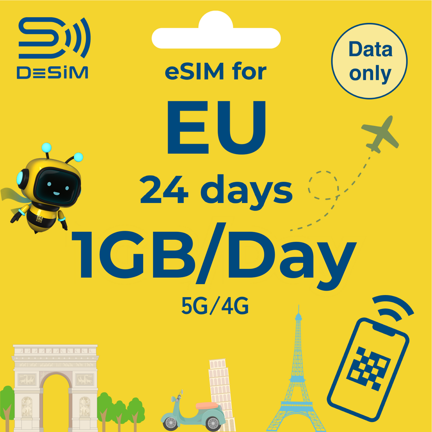 EUROPE eSIM for Long