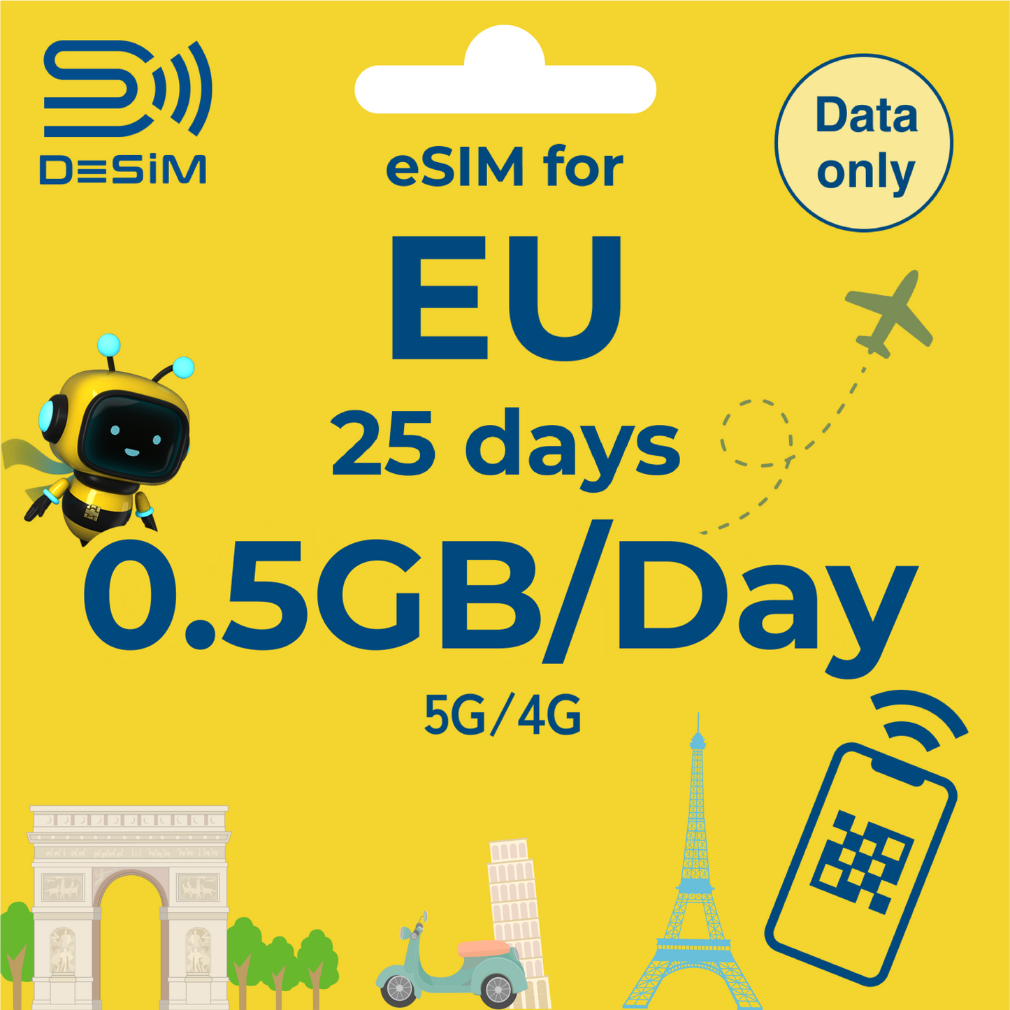 EUROPE eSIM for Long