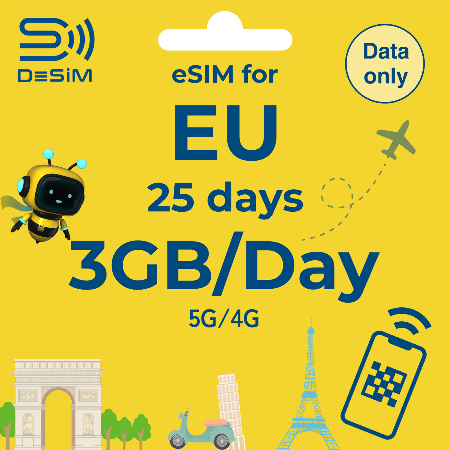 EUROPE eSIM for Long
