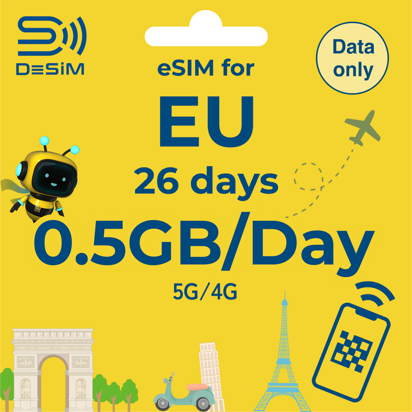 EUROPE eSIM for Long