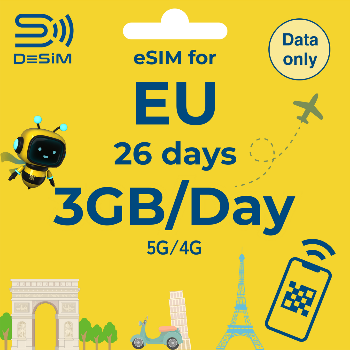 EUROPE eSIM for Long