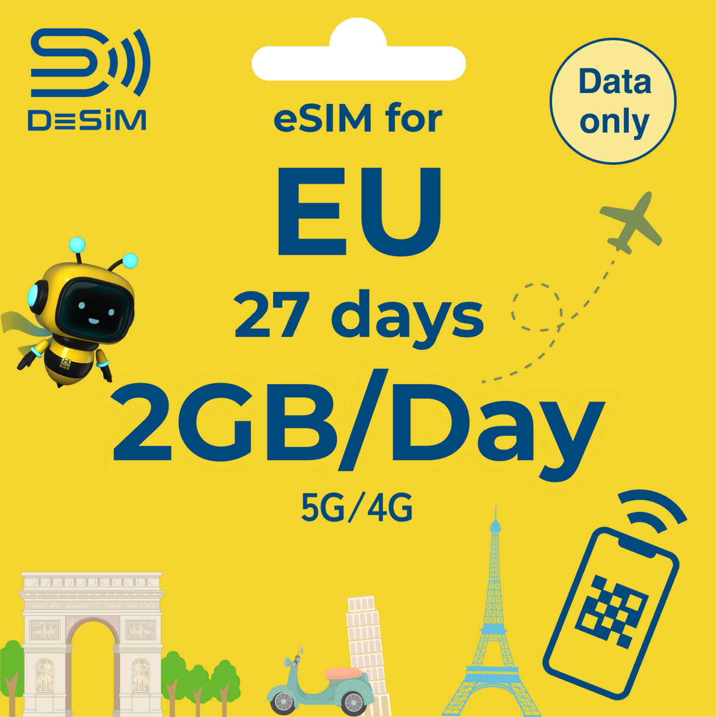 EUROPE eSIM for Long