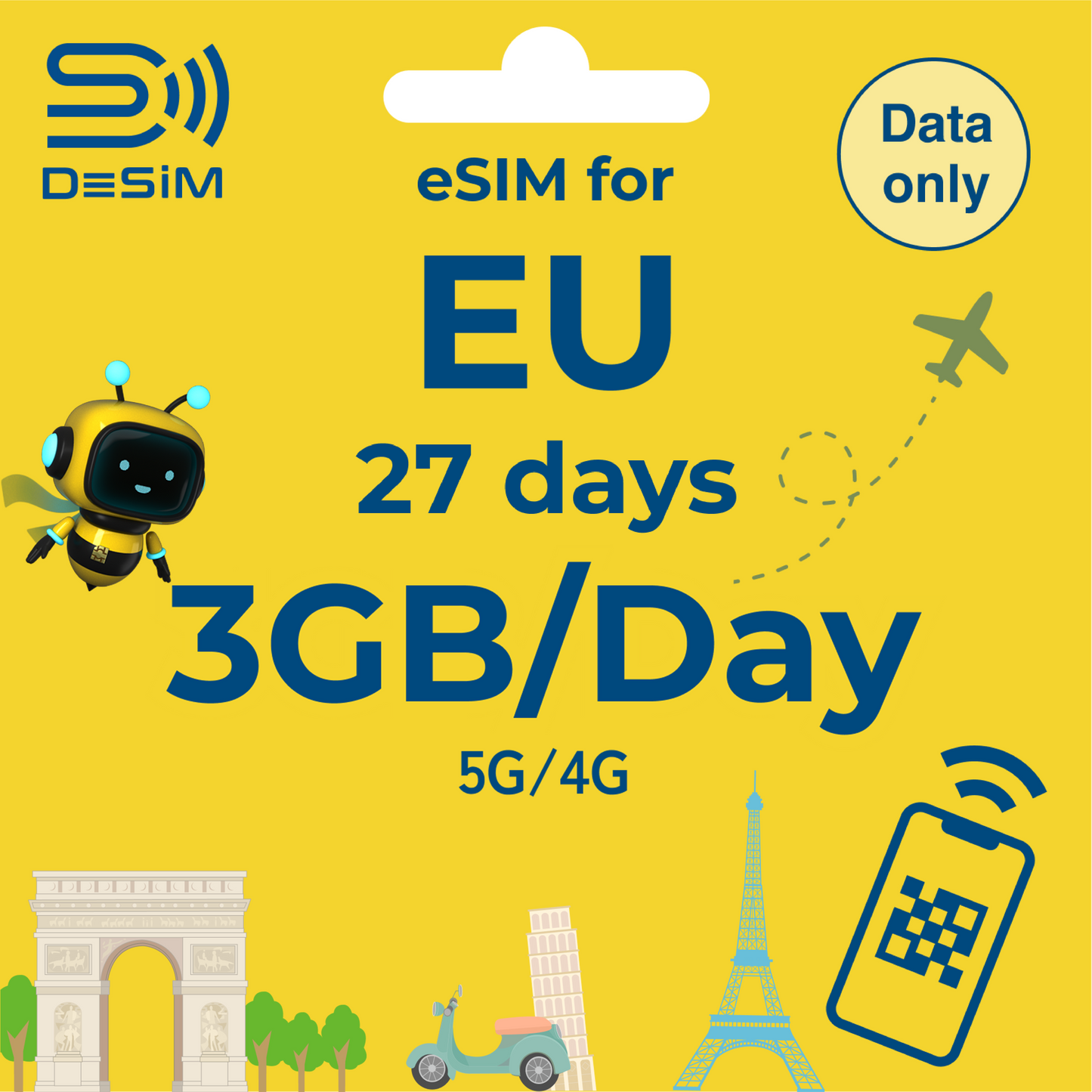 EUROPE eSIM for Long