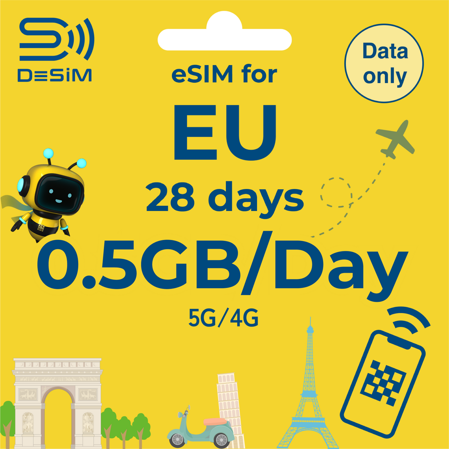EUROPE eSIM for Long