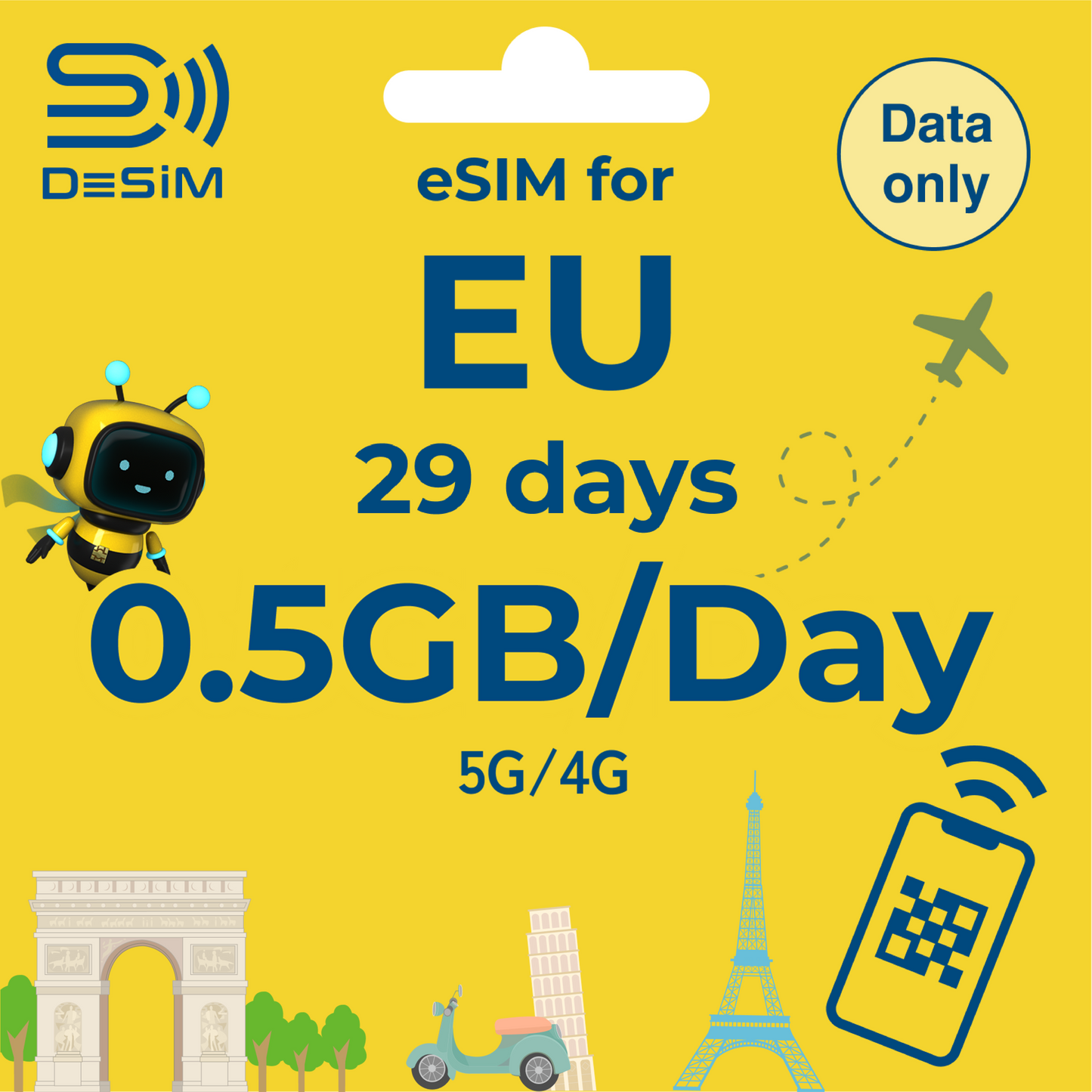 EUROPE eSIM for Long