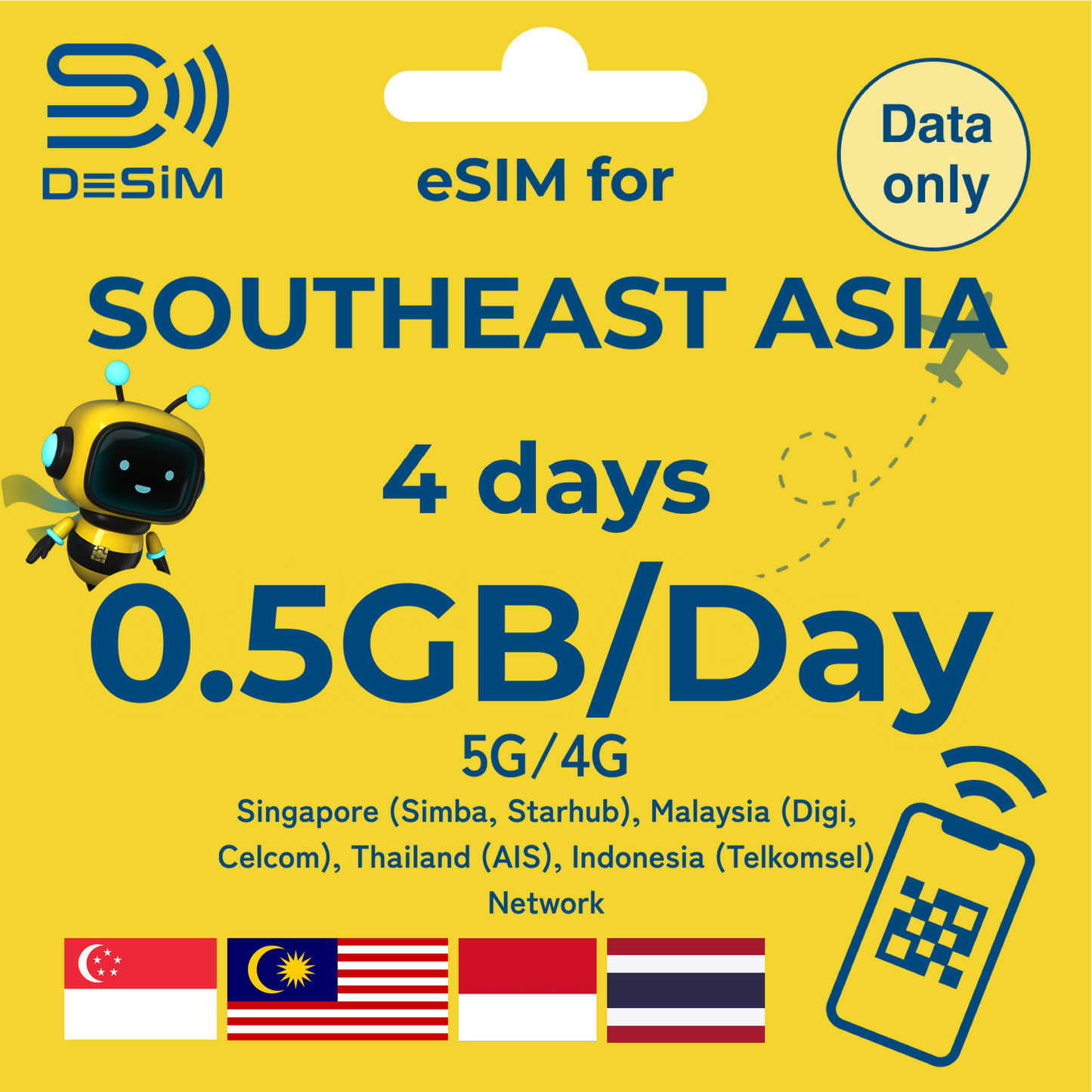 SOUTHEAST ASIA eSIM for Short