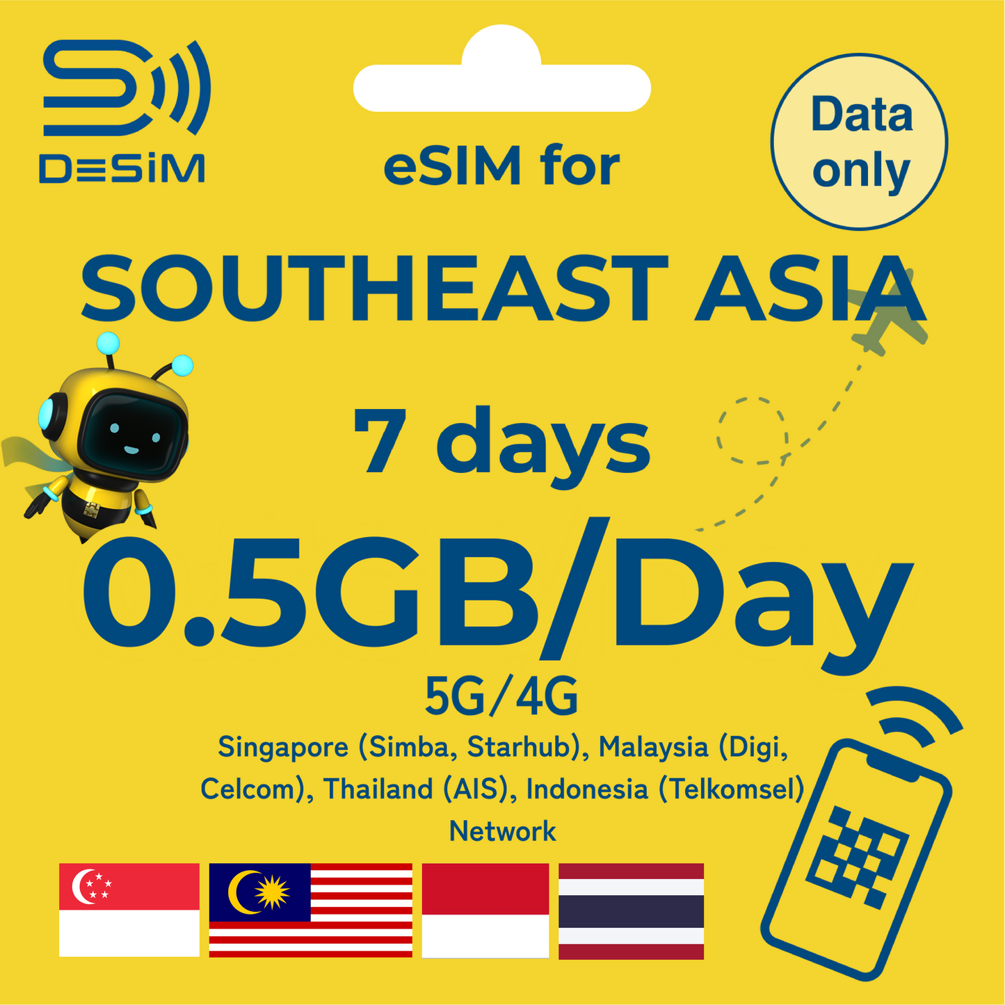 SOUTHEAST ASIA eSIM for Short