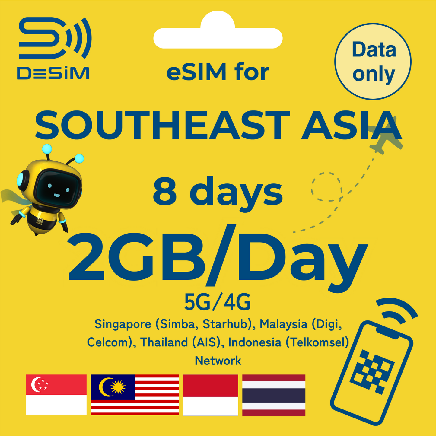 SOUTHEAST ASIA eSIM for Short