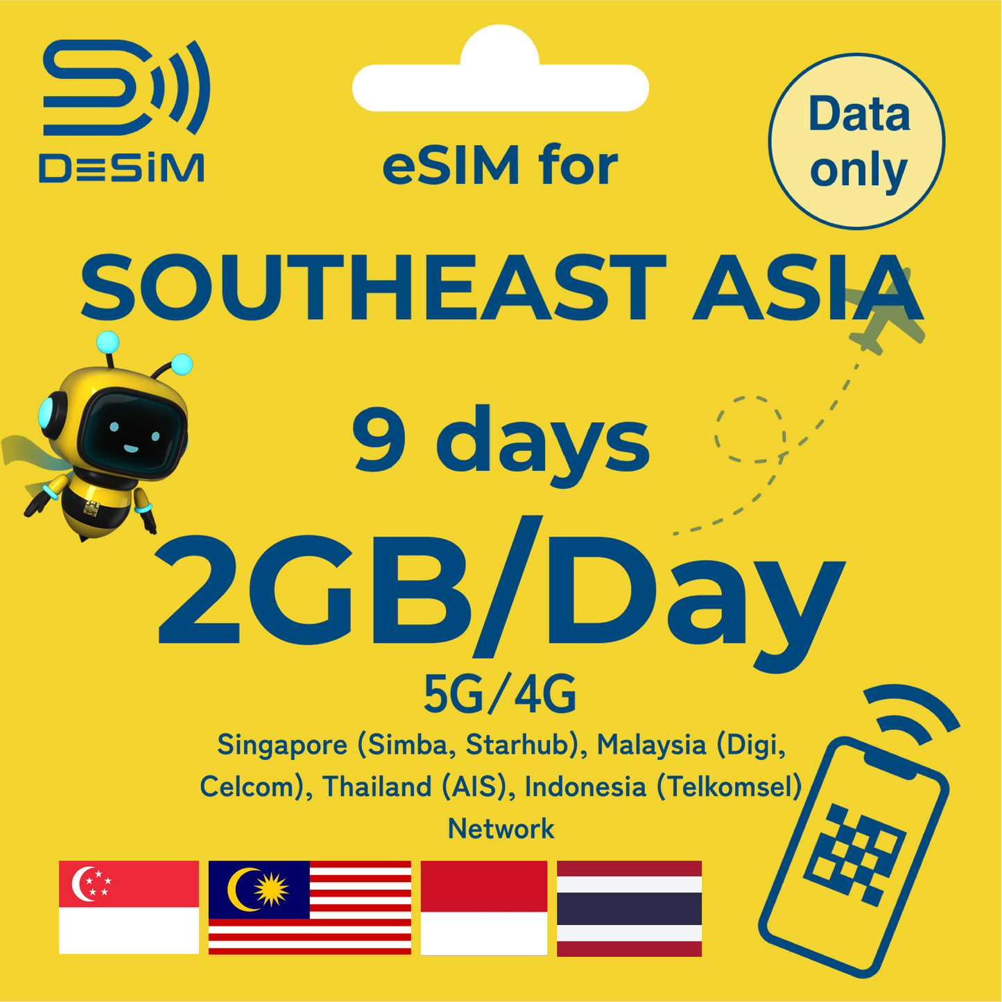 SOUTHEAST ASIA eSIM for Short