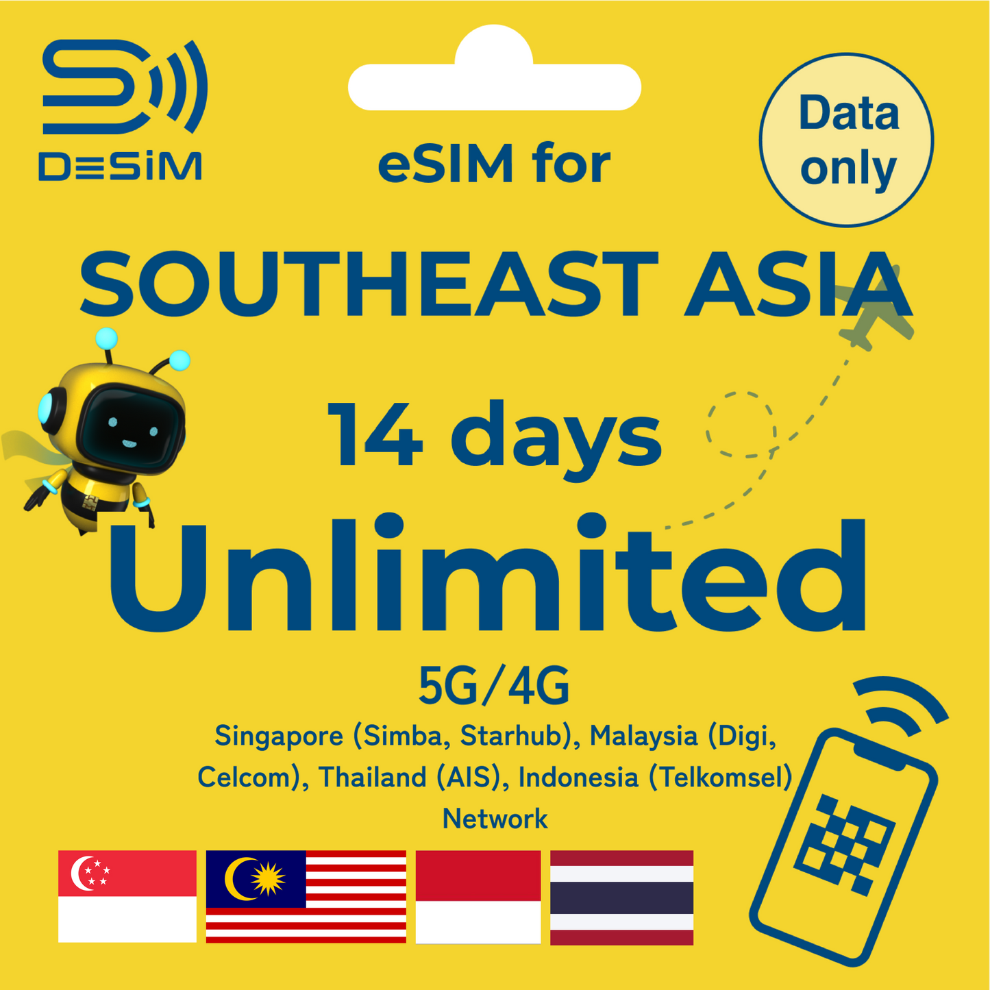 SOUTHEAST ASIA eSIM for UNLIMITED