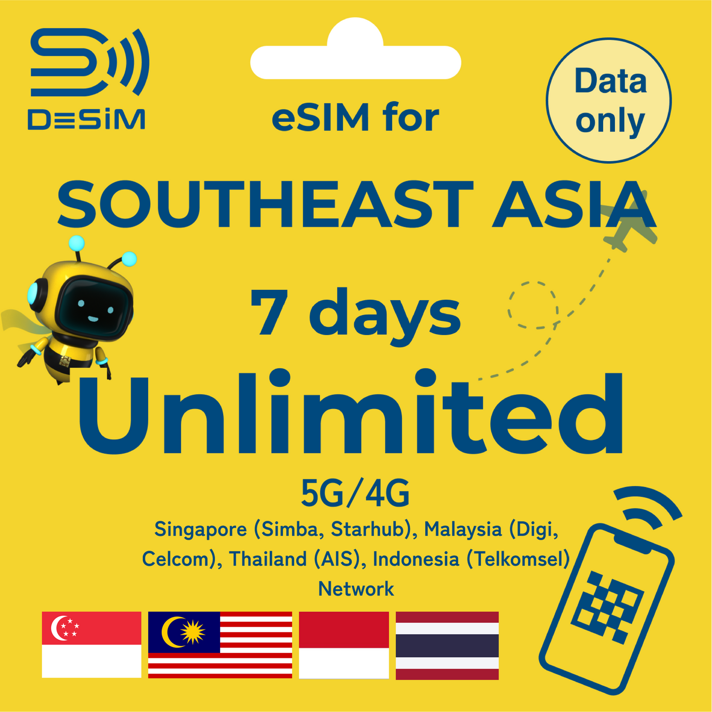 SOUTHEAST ASIA eSIM for UNLIMITED
