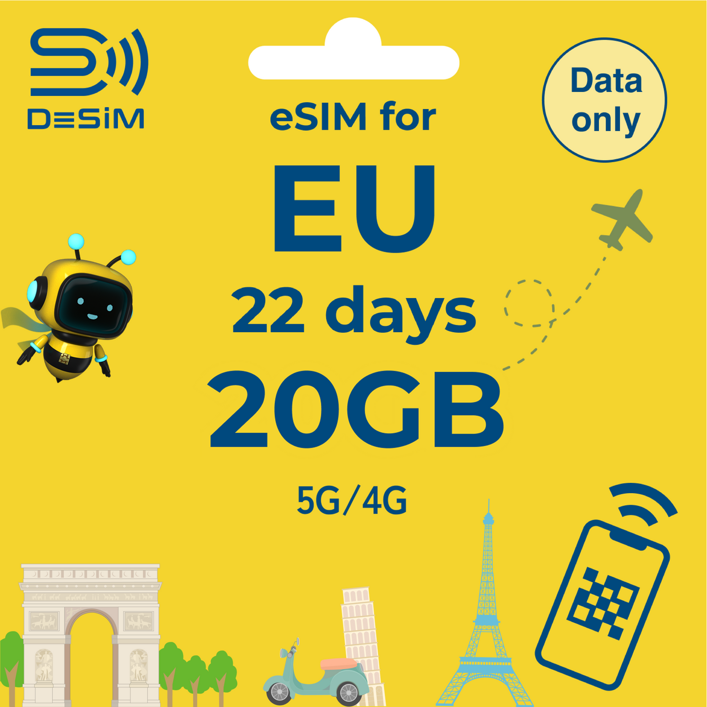EUROPE eSIM for Long