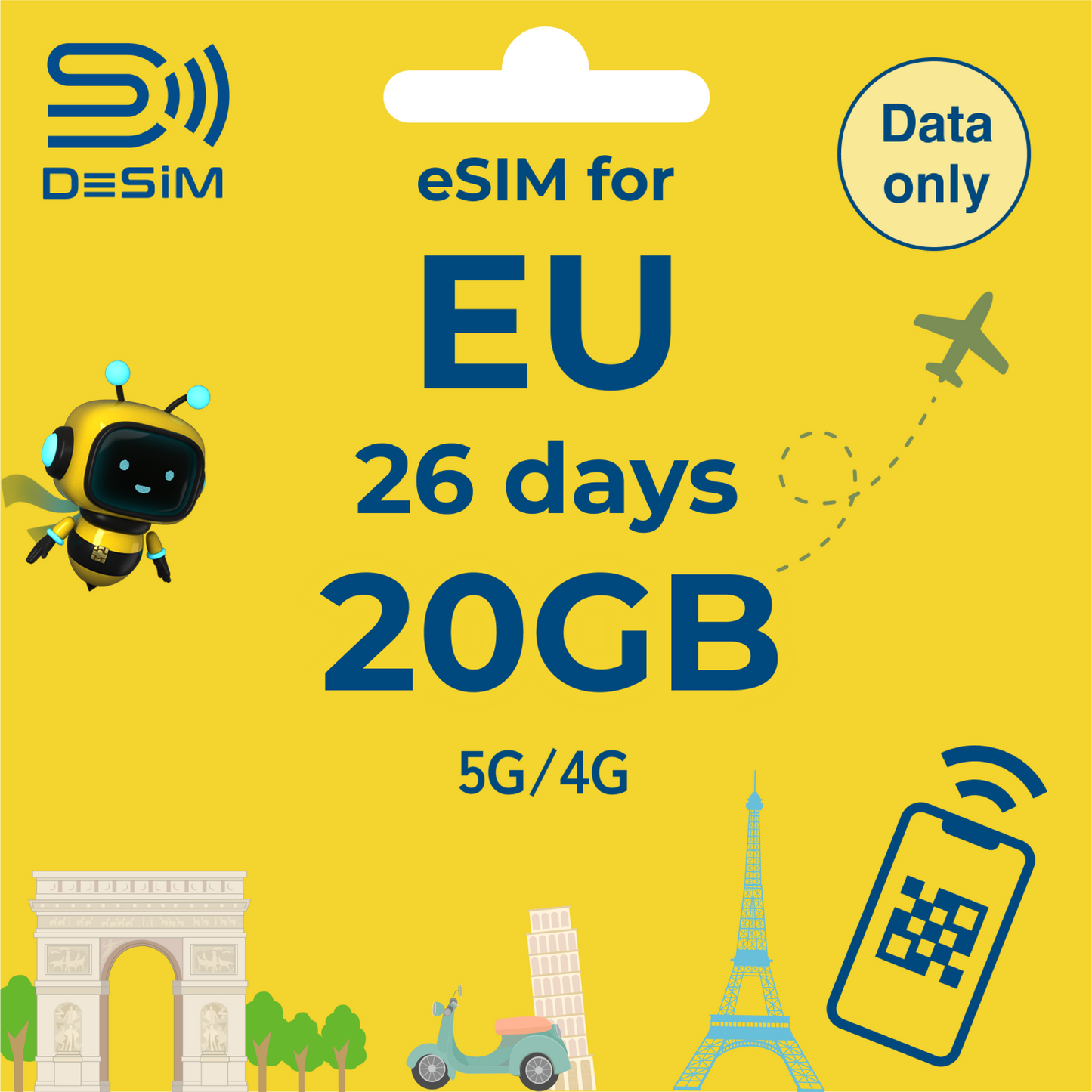 EUROPE eSIM for Long