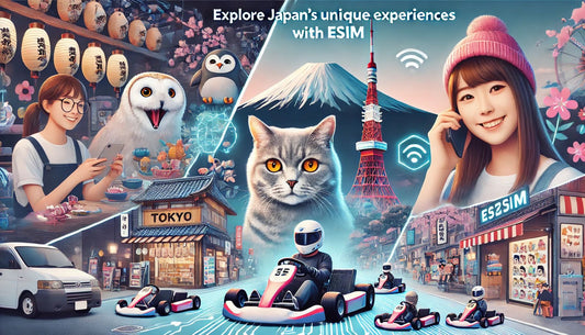 Explore Japan’s Unique Experiences: From Mario Kart to Animal Cafes with eSIM!