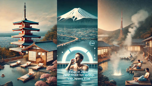 Relax in Hot Springs! A Tour of Japan's Finest Onsen Destinations with Japanese eSIM!