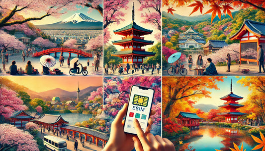 Discover Stunning Sakura and Autumn Foliage with eSIM: Japan’s Seasonal Beauty