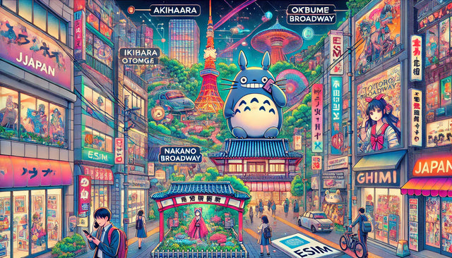 Must-See for Anime and Manga Fans! Explore Japan's Fan Meccas with eSIM