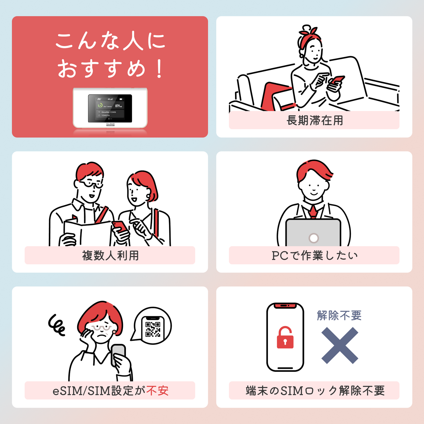 日本 365日間 100GB DeSiM Pro（ポケットWiFi + 海外3日間データ無制限SIM おまけ付き！）