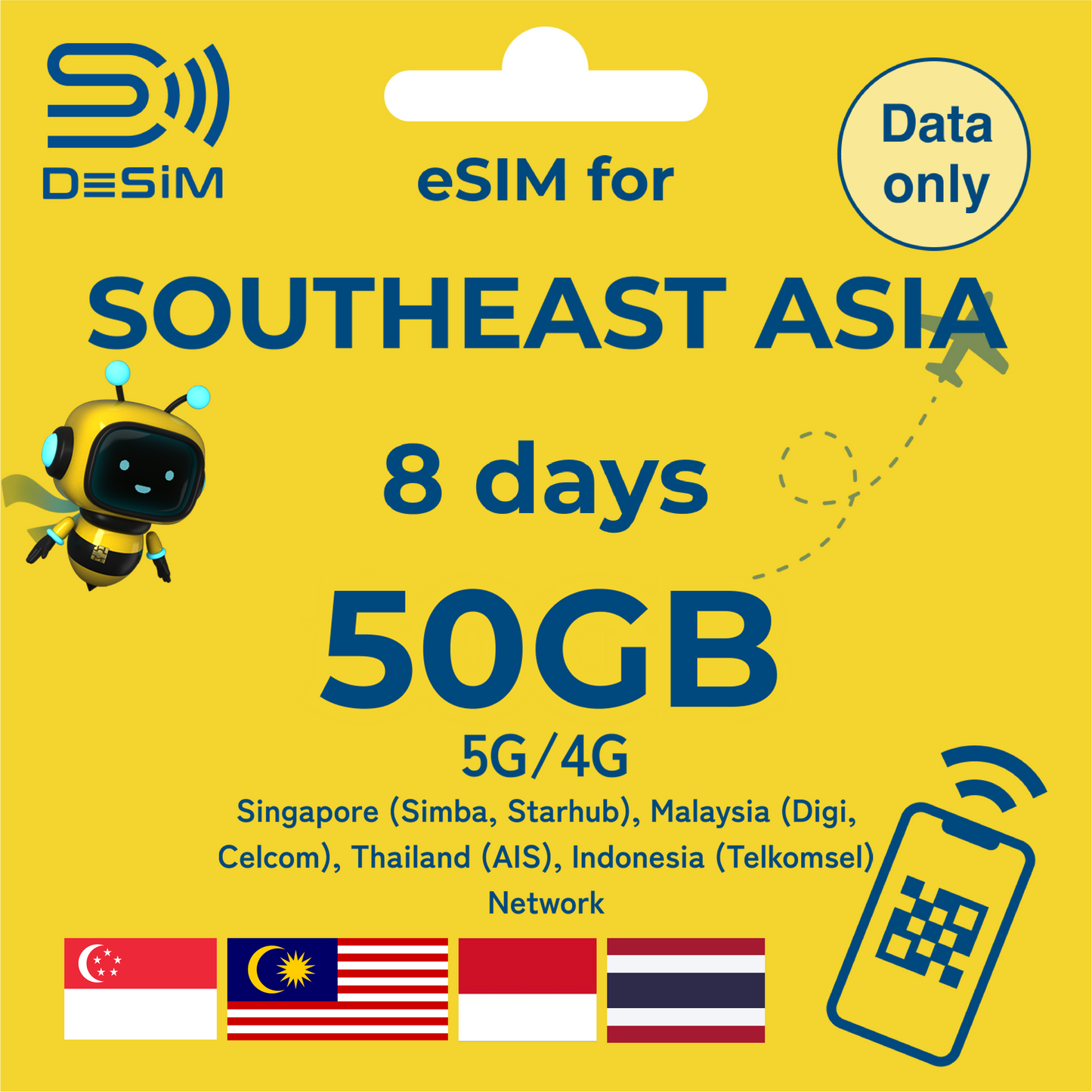 SOUTHEAST ASIA eSIM for Short